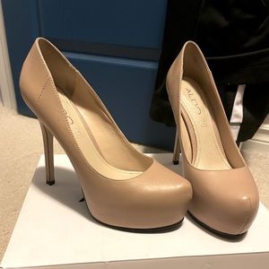 Tan Platform Heels